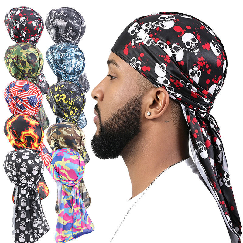 Tech Accessories For Men - 3 adet moda uzun kuyruk Durag