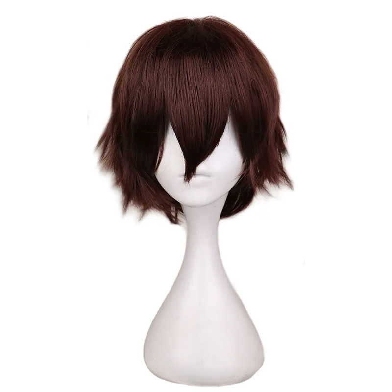 Tech Accessories For Men - Kısa Koyu Kahverengi Peruk Cosplay Kostüm