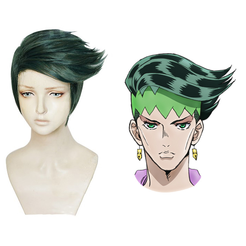 Tech Accessories For Men - Rohan Kishibe Cosplay Peruk Kısa Koyu