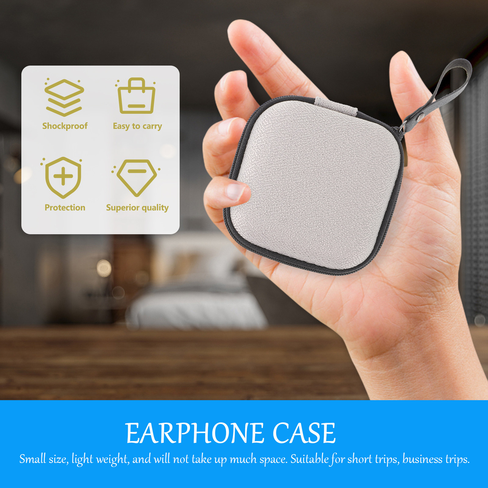 2 Adet Eva Kulaklık Saklama Ça - Cable Organizer Bag incelemesi ve fiyatı