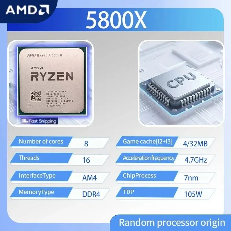 AMD Ryzen 7 5800X GHz, AM4 Sok - Amd Cpu Ryzen 7 incelemesi ve fiyatı