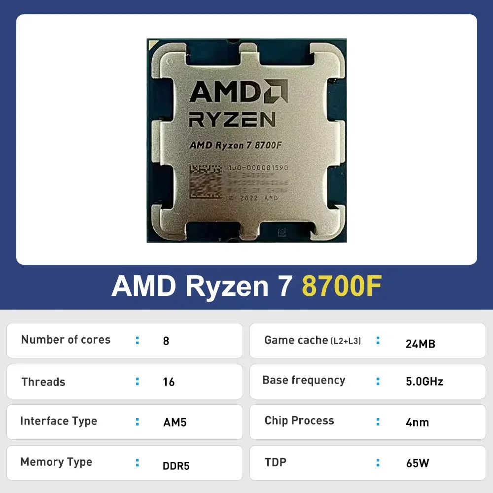 AMD Ryzen 7 8700F R7 8700F CPU - Amd Cpu Ryzen 7 incelemesi ve fiyatı