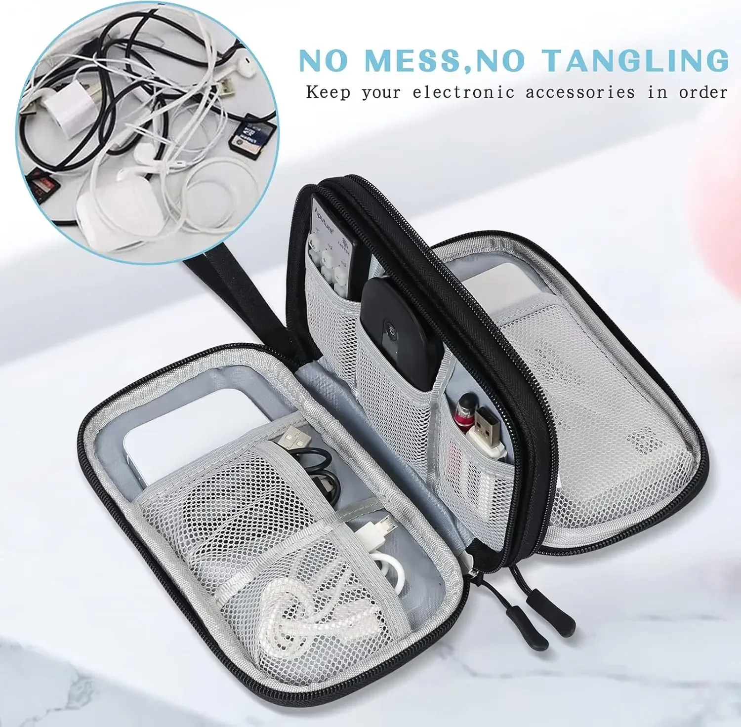 Seyahat Kablo Çantası Taşınabi - Cable Organizer Bag incelemesi ve fiyatı